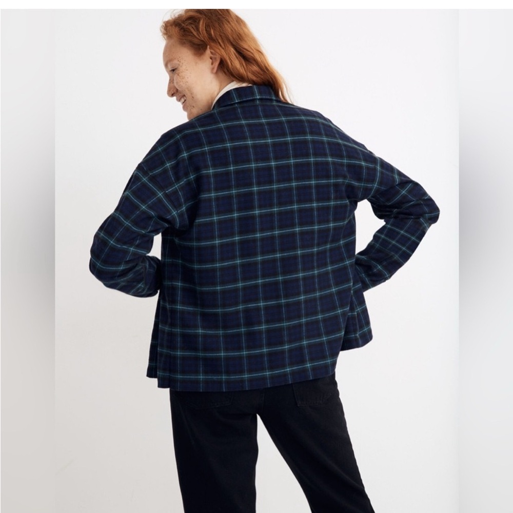 Madewell Flannel Bromley Shirt in Bryanston Plaid - Size L